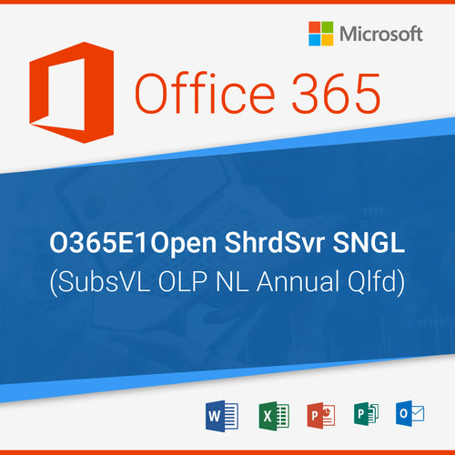 O365E1Open ShrdSvr SNGL SubsVL OLP NL Annual Qlfd