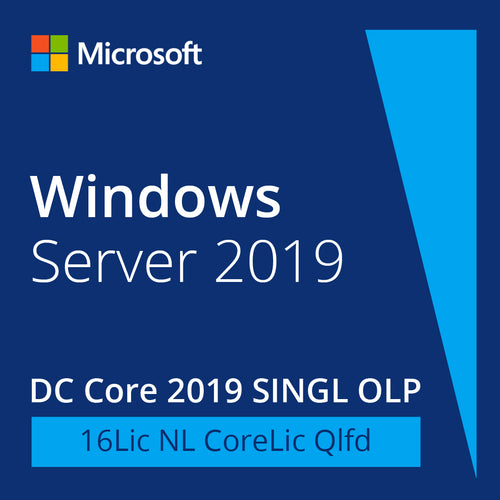 Windows Server DC Core 2019 SINGL OLP 16Lic NL CoreLic Qlfd
